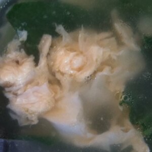 わかめと卵の中華スープ